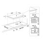 HOTPOINT - Placa HS 1865C CPBF