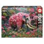 EDUCA - Puzzle 1000 Elefante Floral 20229