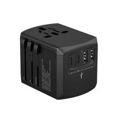 METRONIC - Carregador Viagem Univ. Xoopar 2USB-A+2USB-C 15W PRETOF810533