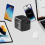 METRONIC - Carregador Viagem Univ. Xoopar 2USB-A+2USB-C 15W PRETOF810533