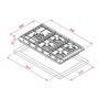 TEKA - Placa EX90.1 5G AI AL DR L CI BTN 112610045