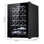 CECOTEC - Cave de Vinho GrandSommelier 2050 Black Compressor 122
