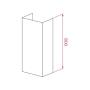 TEKA - Cobretubos sup (330x270x800mm) 113290024