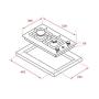 TEKA - Placa EFX 30.1 2G AI AL CI BTN 112610047