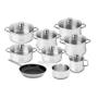 SILAMPOS - Conj. 9 Peças (Frig. Antiaderente) Low Cost Classic Glass 637122V70188L