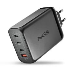 NGS - Carregador de Parede 240W com 4 portas: 3 USB-C + 1 USB-A BUD240W