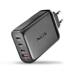 NGS - Carregador de Parede 140W com 4 portas: 3 USB-C + 1 USB-A BUD140W