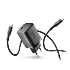 NGS - Carregador de Parede 65W com saída USB-C e cabo USB-C-USB-C de 1,5M BUD65W-C