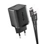 NGS - Carregador de Parede 65W com saída USB-C e cabo USB-C-USB-C de 1,5M BUD65W-C