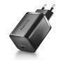 NGS - Carregador de Parede 65W com saída USB-C e cabo USB-C-USB-C de 1,5M BUD65W-C
