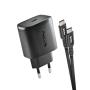 NGS - Carregador de Parede 45W com saída USB-C e cabo USB-C-USB-C de 1,5M BUD45W-C