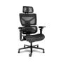 ALPHA GAMER - Cadeira em Malha Mist Black AGMISTBK