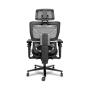 ALPHA GAMER - Cadeira em Malha Mist Black AGMISTBK