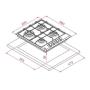 TEKA - Placa Gás HLX 640 KBC0E BK EASY 112620029