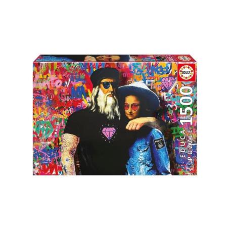 EDUCA - Puzzle 1500 Leo e Lisa, Tv Boy 20181