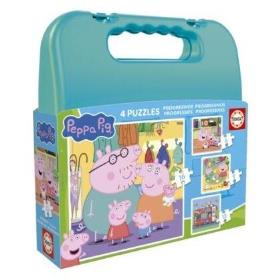EDUCA - Puzzle Maleta Progressivos Peppa Pig 6-9-12-16 20328