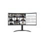 LG - Monitor 34" Curvo UWide WQHD USB-C 34WR55QK-B