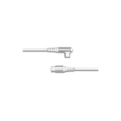 FORCE POWER - Cabo USB-C/USB-C Reforçado 2m 3Amp em L Branco F153078