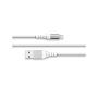 FORCE POWER - Cabo USB A/Lightning Reforçado 2m 2.4Amp Branco F150962