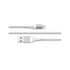 FORCE POWER - Cabo USB A/Lightning Reforçado 2m 2.4Amp Branco F150962