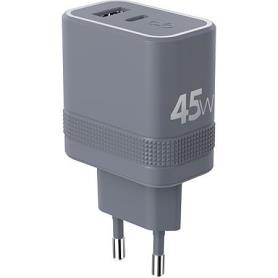 FORCE POWER - Carregador Cube Dual USB-C/ USB-A Ultragan 45W F152527