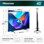 HISENSE - LED Smart TV 4K 43A6S
