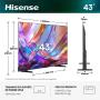 HISENSE - QLED Smart TV 4K 43E7S