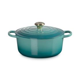 LE CREUSET - Cocotte Redonda Signature 22cm Blue Riviera 21177220994450