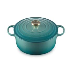 LE CREUSET - Cocotte Redonda Signature 26cm Blue Riviera 21177260994450