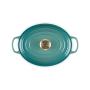 LE CREUSET - Cocotte Oval Signature 27cm Blue Riviera 21178270994450