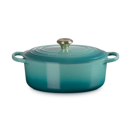 LE CREUSET - Cocotte Oval Signature 29cm Blue Riviera 21178290994450