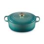 LE CREUSET - Cocotte Oval Signature 29cm Blue Riviera 21178290994450