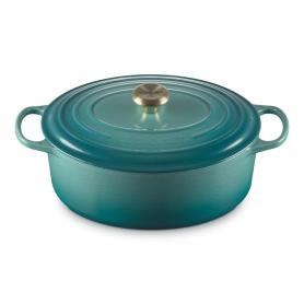 LE CREUSET - Cocotte Oval Signature 31cm Blue Riviera 21178310994450