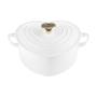 LE CREUSET - Cocotte Coração 20cm Pomo Coração Dourado White 21401200101454