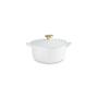LE CREUSET - Cocotte Coração 20cm Pomo Coração Dourado White 21401200101454