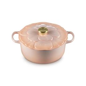 LE CREUSET - Cocotte Redonda Pétala 26cm Pêche 21961264234450