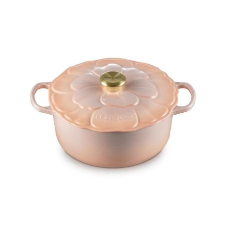 LE CREUSET - Cocotte Redonda Pétala 26cm Pêche 21961264234450