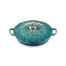 LE CREUSET - Caçarola Pétala Baixa 26cm Blue Riviera 21964260994450