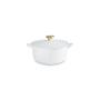 LE CREUSET - Cocotte Coração 20cm Pomo Coração Dourado White 21401200101454
