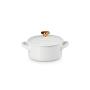 LE CREUSET - Mini Cocotte 10cm Pomo Coração Dourado White 81901100100303