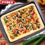 PYREX - Bandeja Retangular para Pizza 37cm AS37BZ0/7646