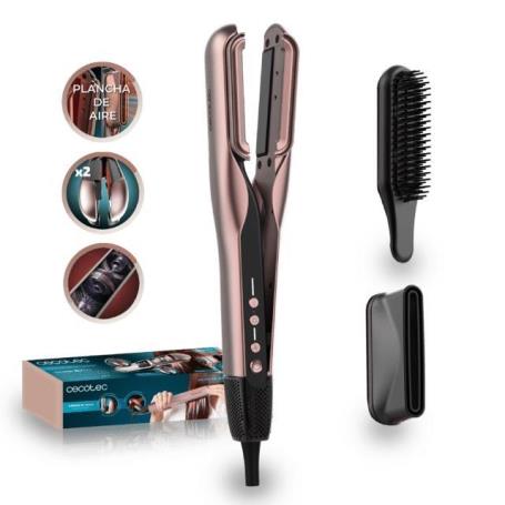 CECOTEC - Alisador de Cabelo AirLisse 2in1 ForceDry Duo Black A01_EU01_122498