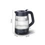 MOULINEX - Jarro Elétrico Morning Glass Black Knight BY2G08E0