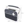 THOMSON - Radio BT Vintage&nbsp;Solar Cinzento RTS450BTG