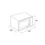 MIDEA - Microndas Branco MMO-MMP01MZ (WH) 152280012