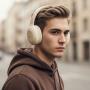 NGS - Auscultadores Bluetooth com Microfone ARTICATEMPESTBEIGE