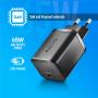 NGS - Carregador 65W + Cabo USB-C + 8 Conectores BUD65W-H