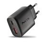 NGS - Carregador de Parede 45W USB-C + USB-A EON45WBLACK-B2C