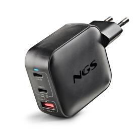 NGS - Carregador de Parede 100W 2 USB-C+1 USB-A BUD100WTINY