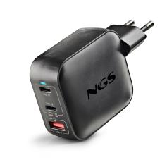 NGS - Carregador de Parede 100W 2 USB-C+1 USB-A BUD100WTINY